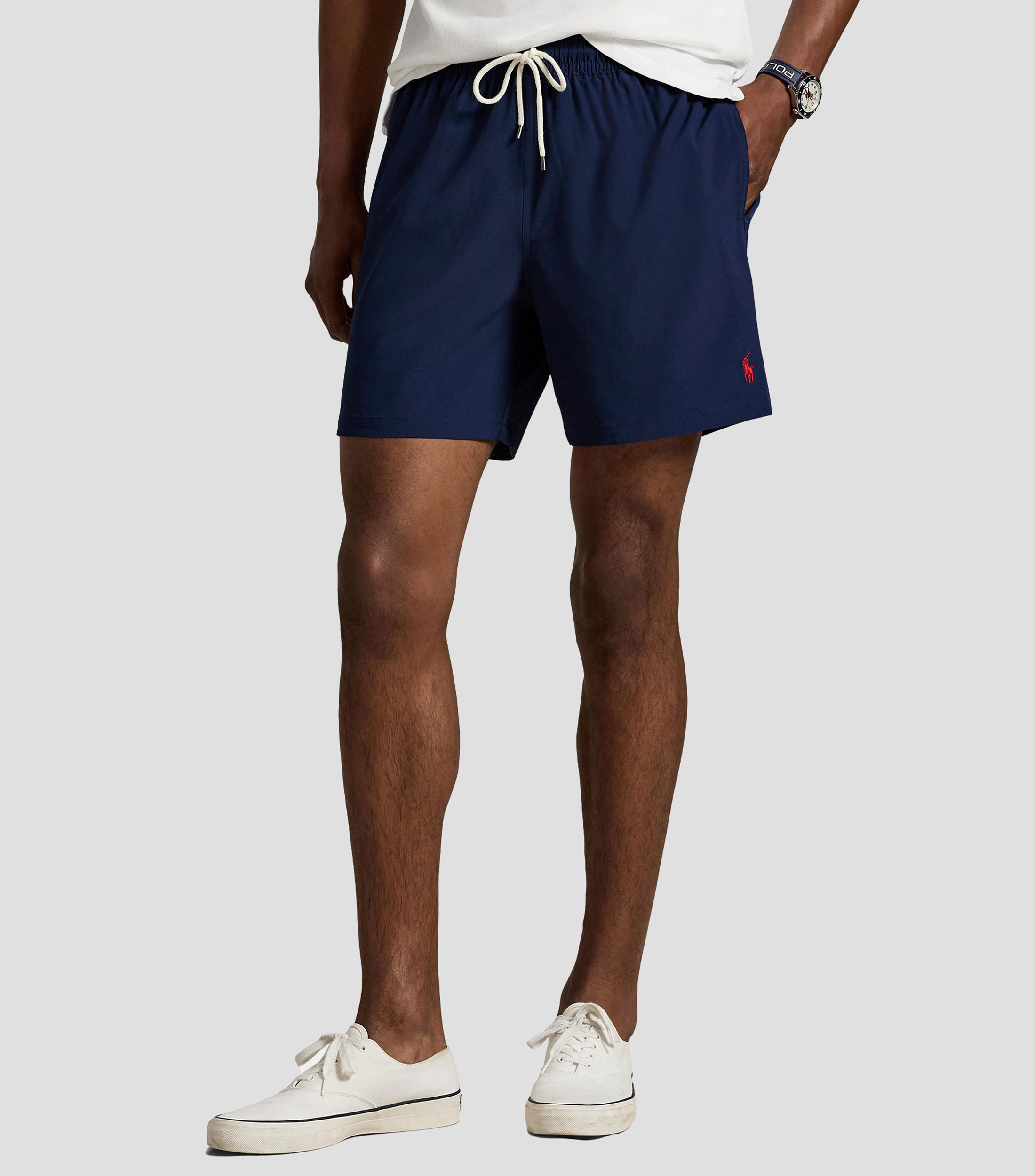 Traje de baño largo liso Hombre